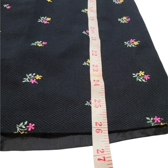 Talbots sleeveless black dress with flowers. 201 - Picture 9 of 9